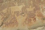 PICTURES/Crow Canyon Petroglyphs - Main Panel/t_Village Scene - Riders & Alien1.JPG